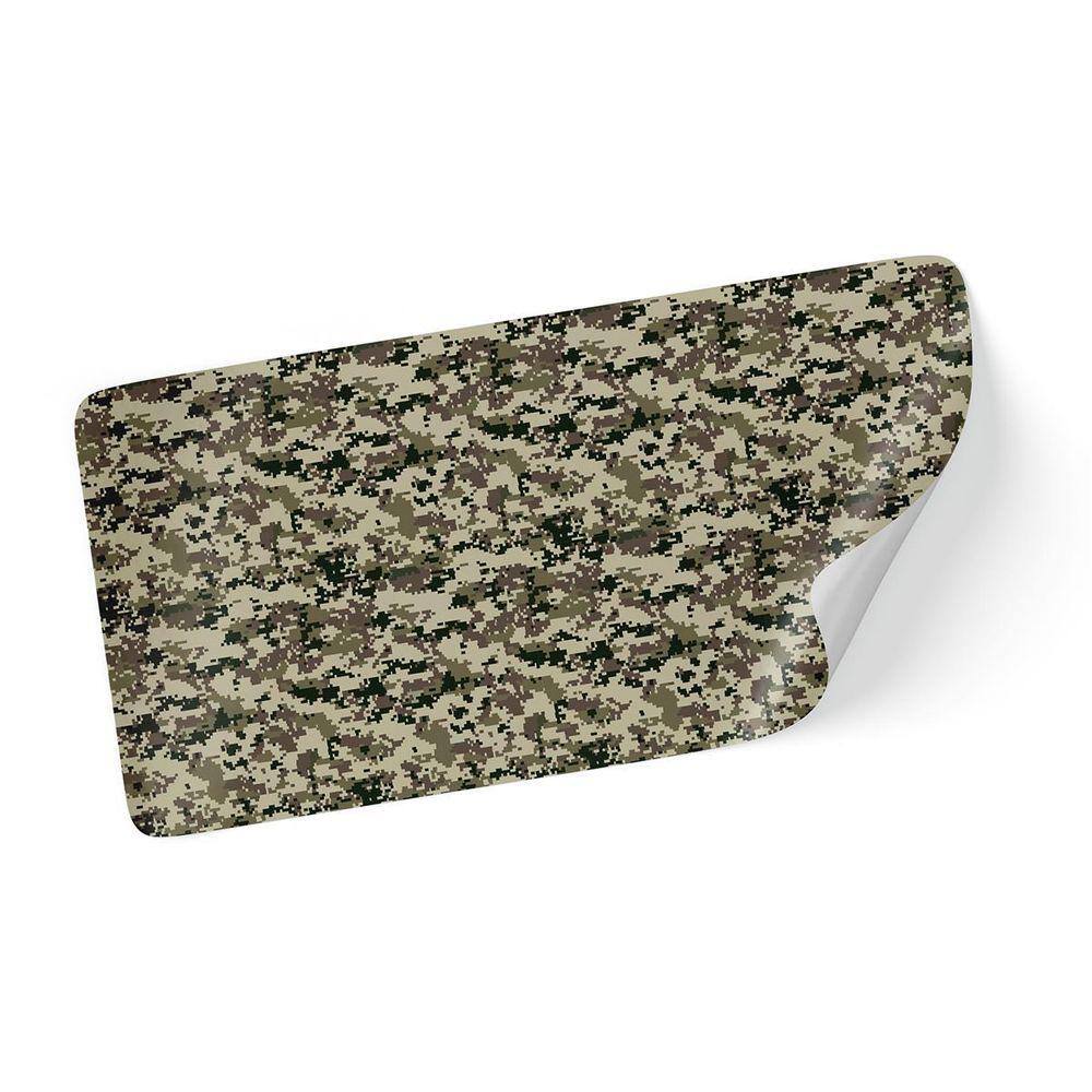 Adesivo Camuflado Marrom E Bege Militar Pixels 2,00X0,50M