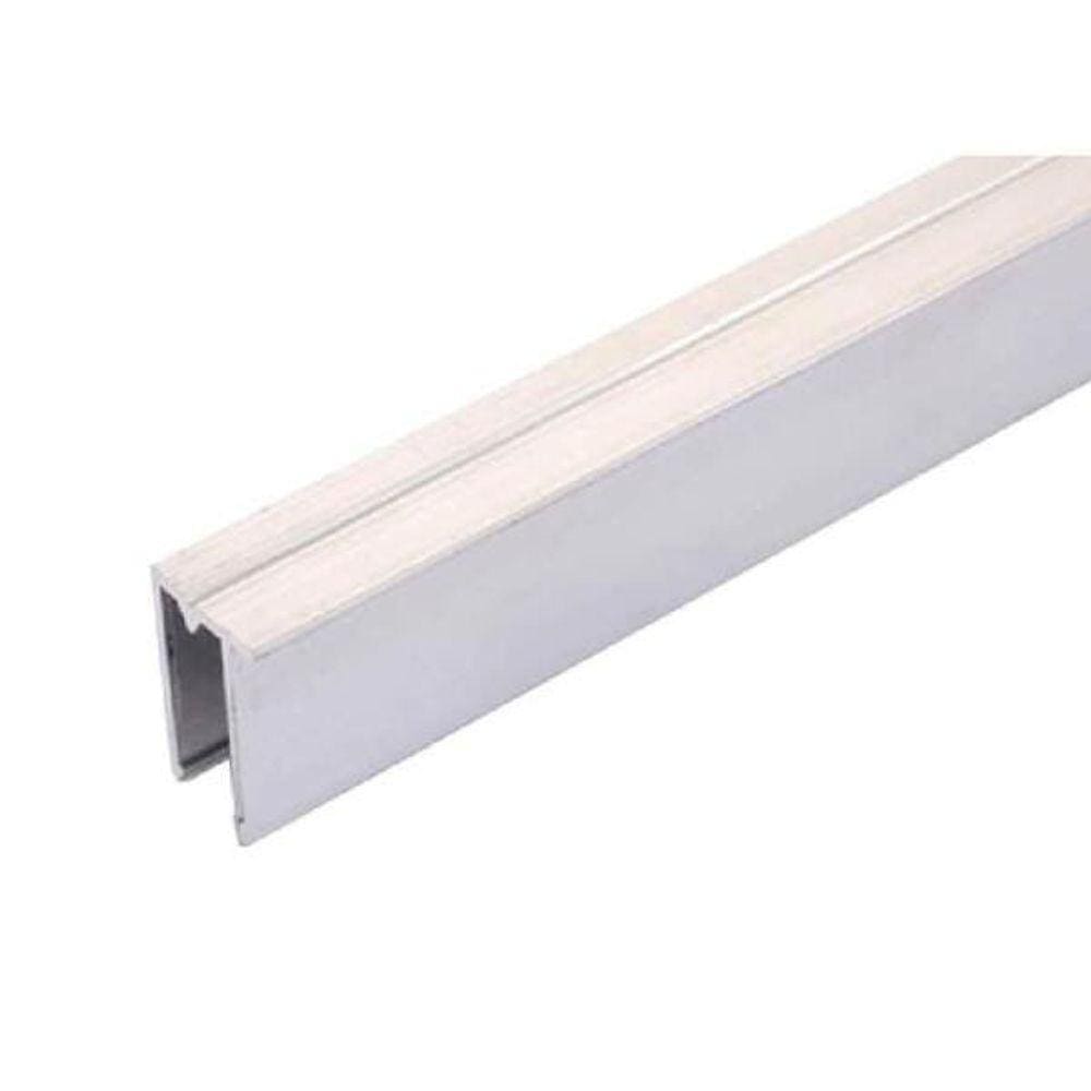 Perfil U 4mm Natural - 6m - cortado c/ 3m p/ envio