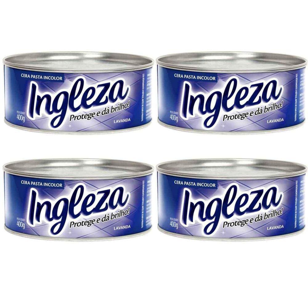 Kit Com 4 Ceras Em Pasta Ingleza 400G Incolor