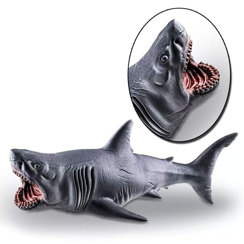 Tubarão De Brinquedo Realista Em Vinil 26cm Cometa 149