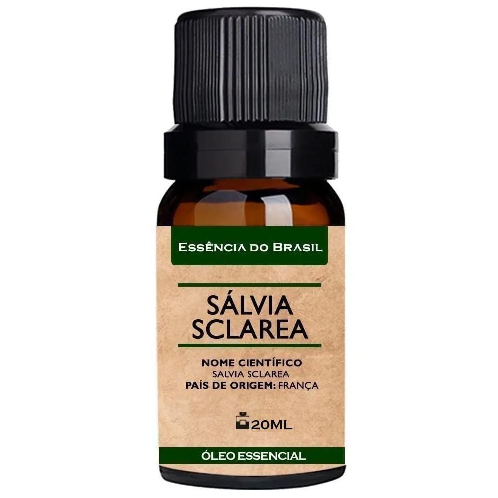Óleo Essencial Sálvia Sclarea 20Ml - Puro E Natural