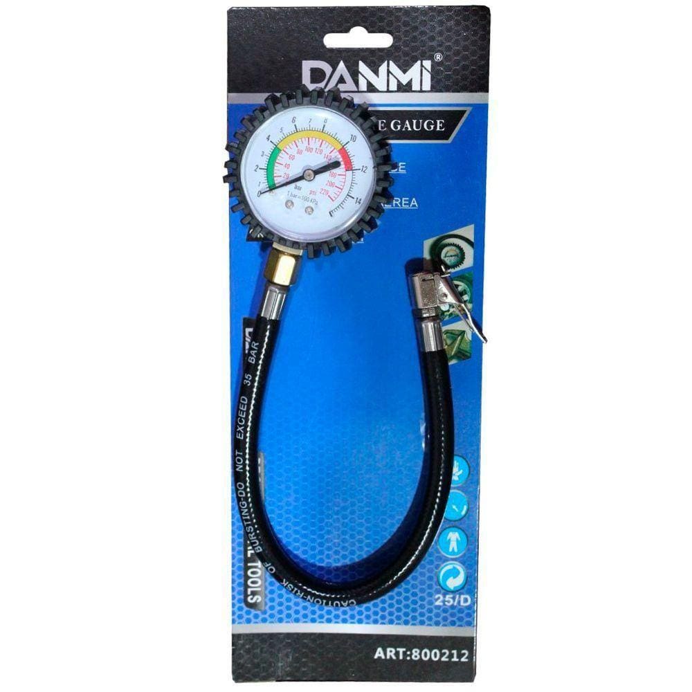 Manômetro Medidor De Pressão Com Bico Simples Danmi®