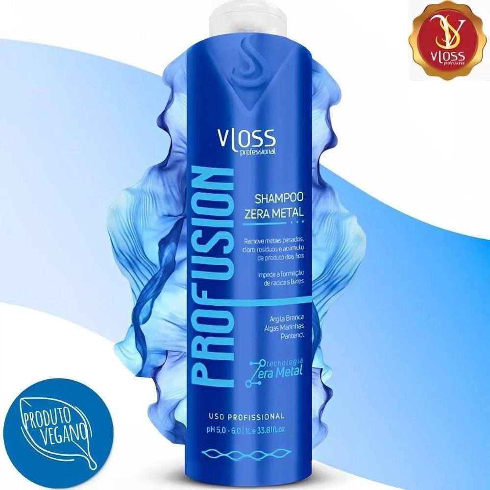 Shampoo Vegano Profissional Zera Metais Pesados E Cloro