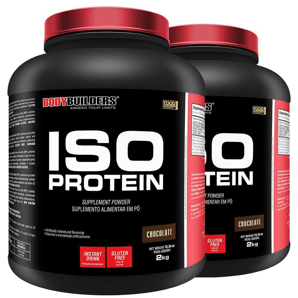 Kit 2X Whey Iso Protein 2Kg Chocolate - Bodybuilders