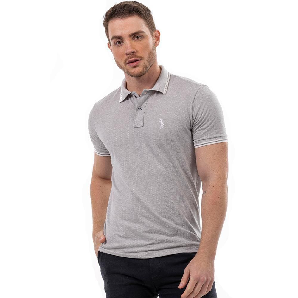 Camisa Polo Masculina Básica Piquet Algodão Confortável