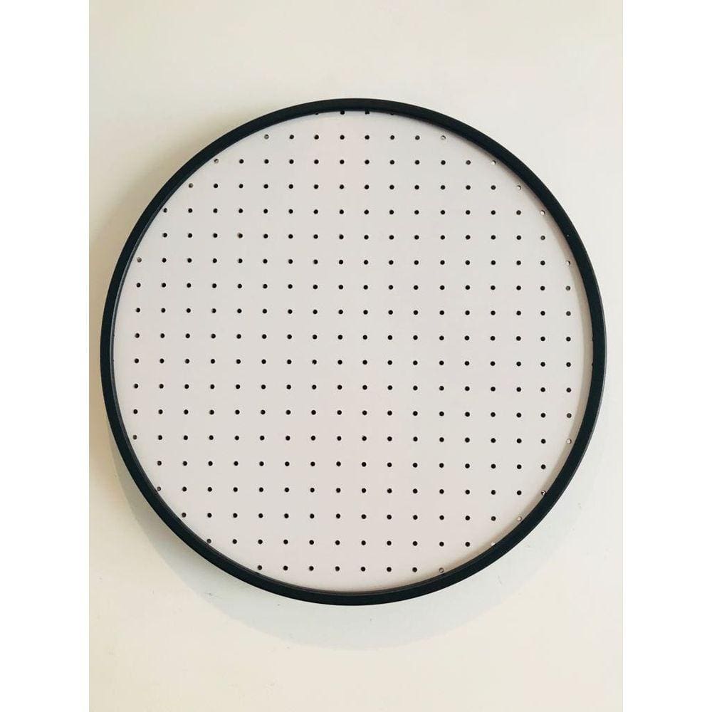 Pegboard Round Preto Fundo Branco 50 cm Redondo