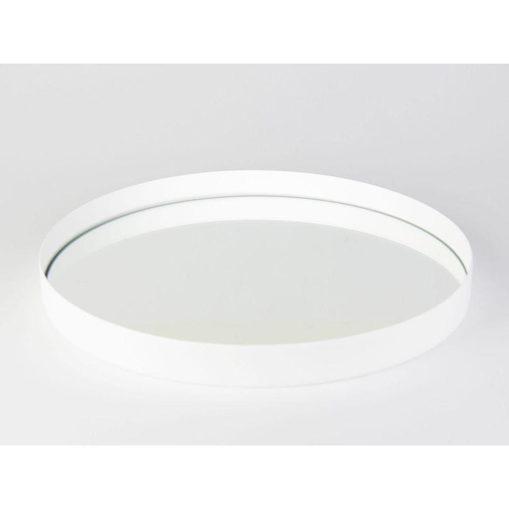 Bandeja Decorativa Branca 60 cm Redondo