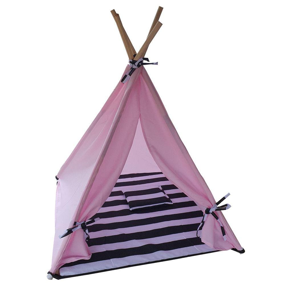 Caminha Cabana Pet Toca Oca Tenda Cama Cachorro Gato Rosa G