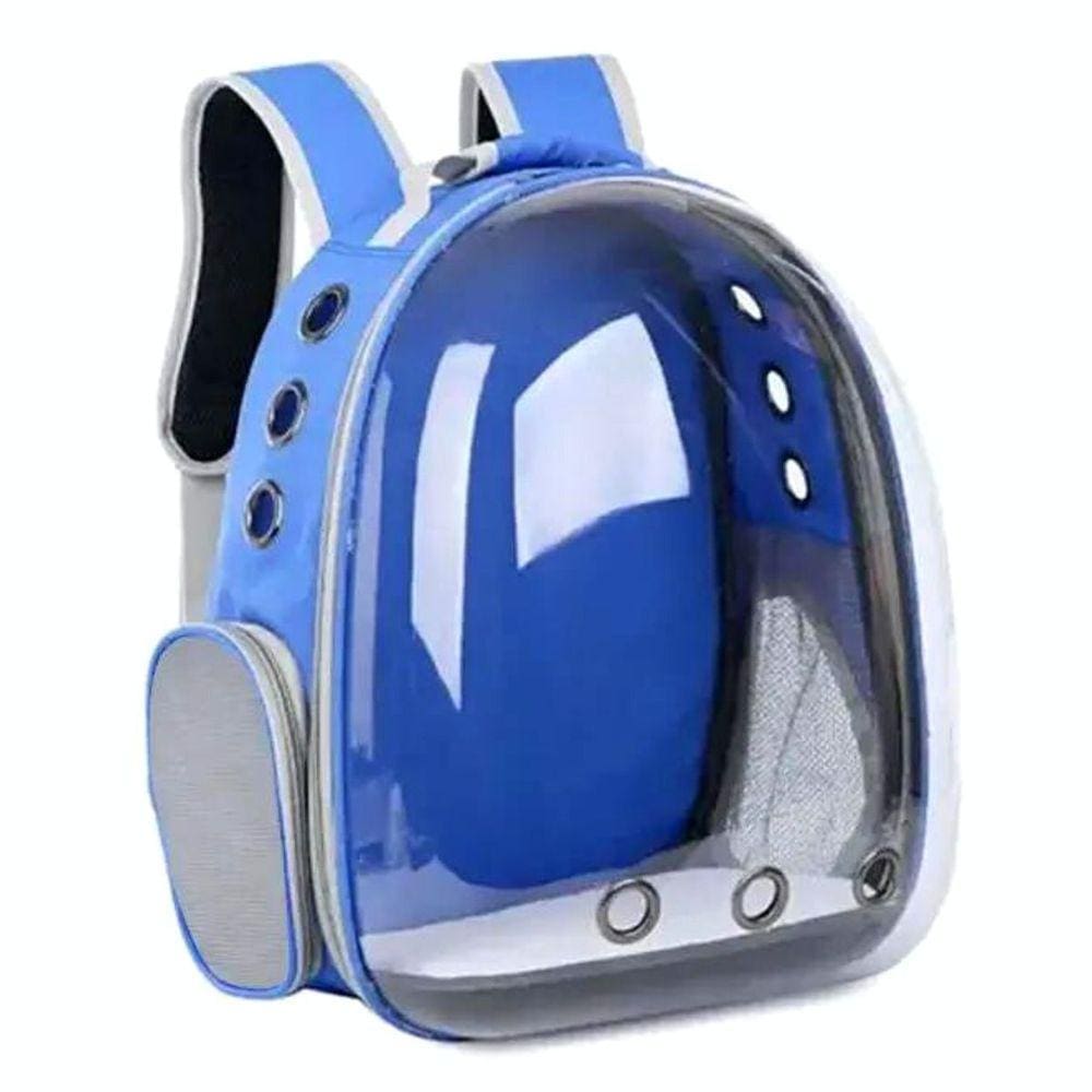 Mochila Pet Astronauta Para Cães Ou Gatos Azul