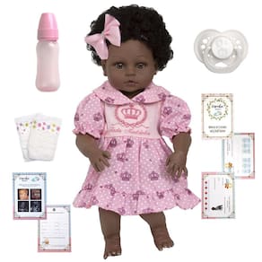 Boneca Bebe Reborn Negra Realista Barata Silicone