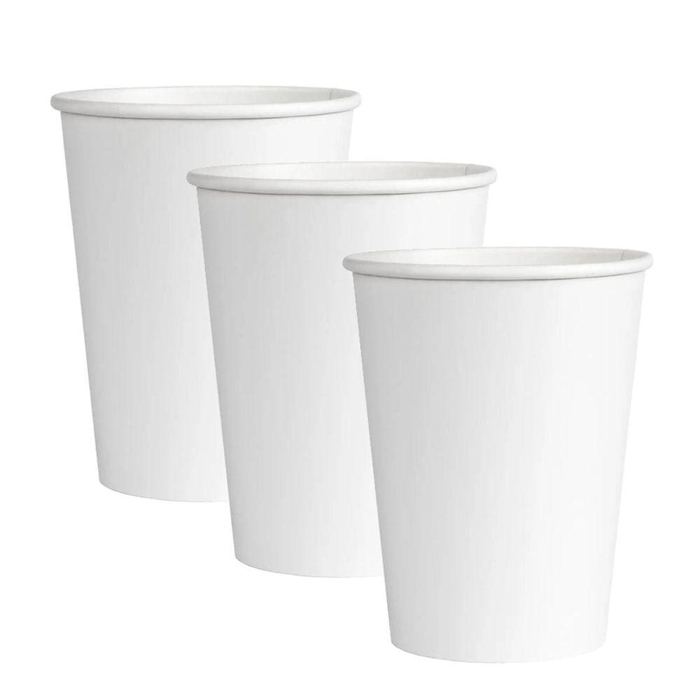 Copo De Papel Biodegradável 200Ml Branco 50 Un Kit 3