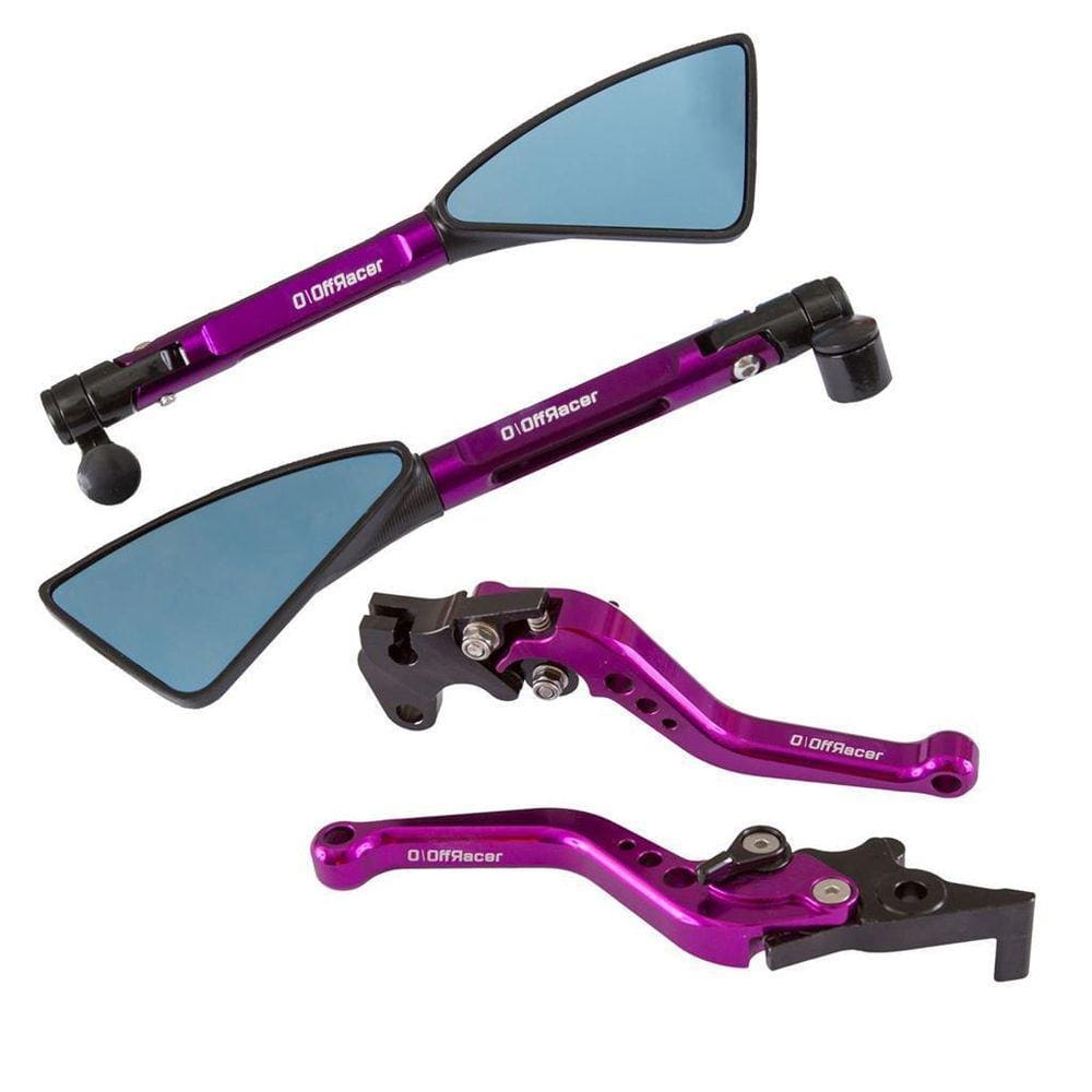 Kit Roxo Retrovisor Esportivo Manete Cb 300R Cbx Twister 250