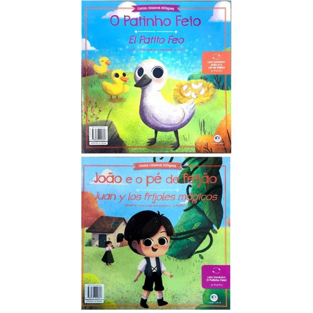 O Patinho Feio E Joao E O Pe De Feijao - Espanhol