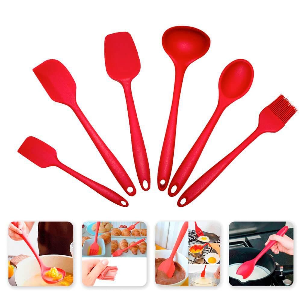 Utensílios em Silicone 6 peças - Casambiente