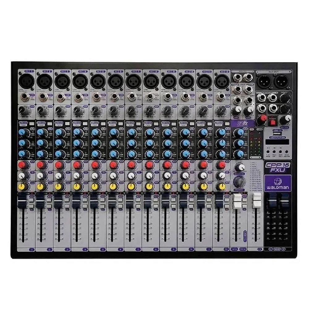 Mesa de Som Waldman CPP16-FXU Bluetooth - 16 Canais