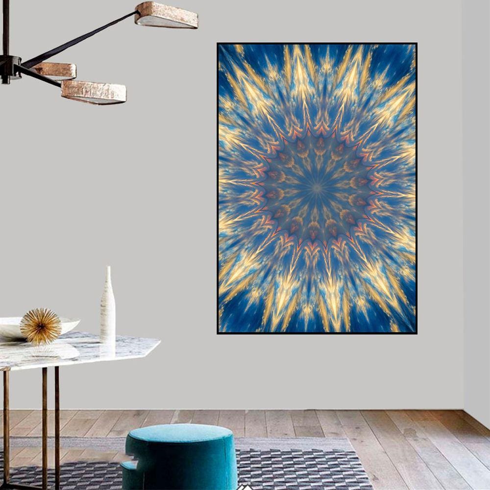 Quadro Canvas Abstrato Tie Dye 1,20x90
