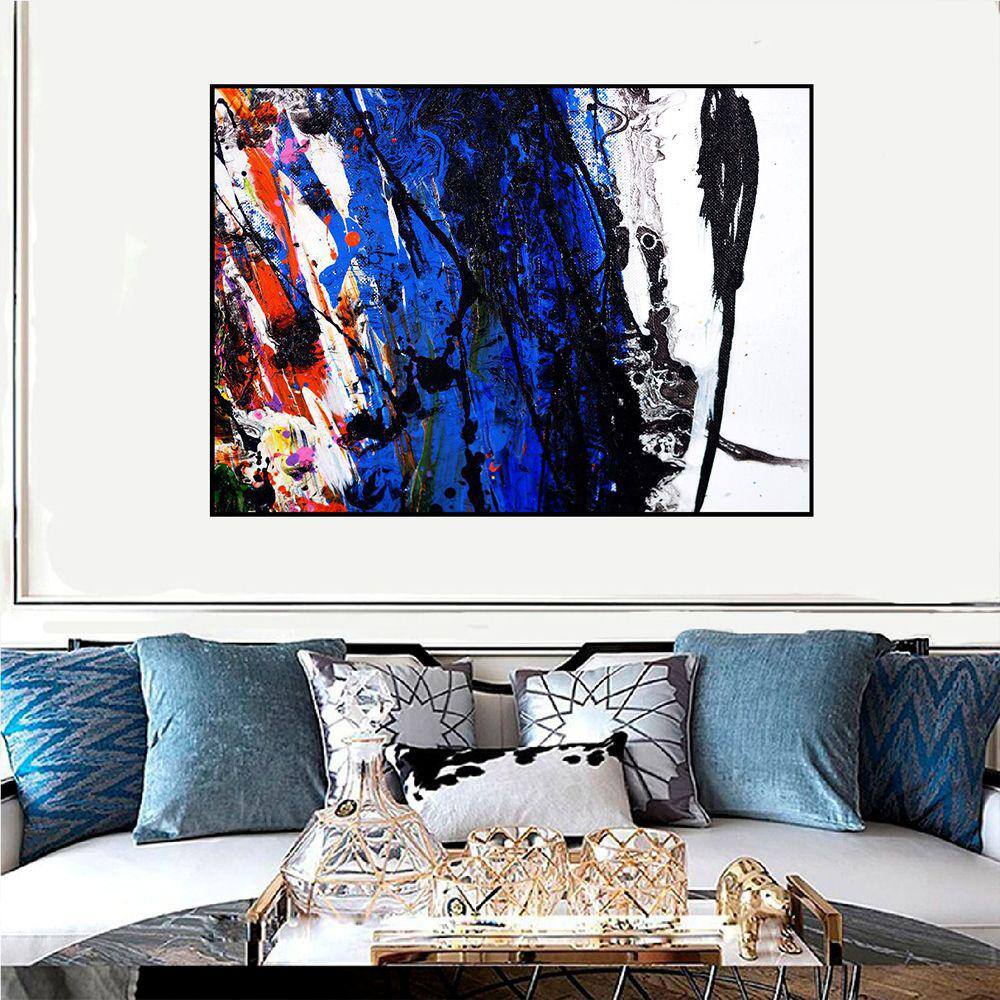 Quadro Canvas Abst. Explosão de Cores 90x1,20