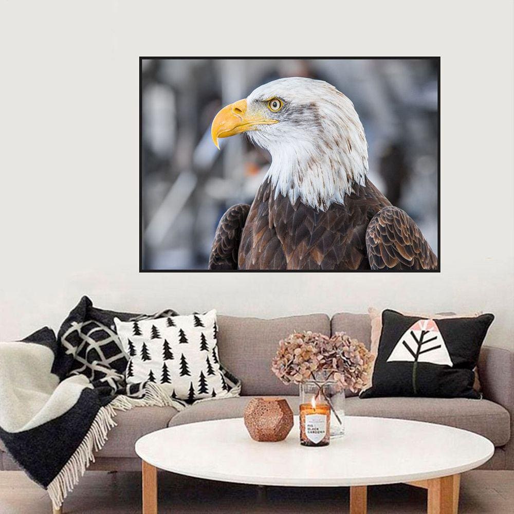 Quadro Canvas Decorativo para Sala Águia 1,00x1,30