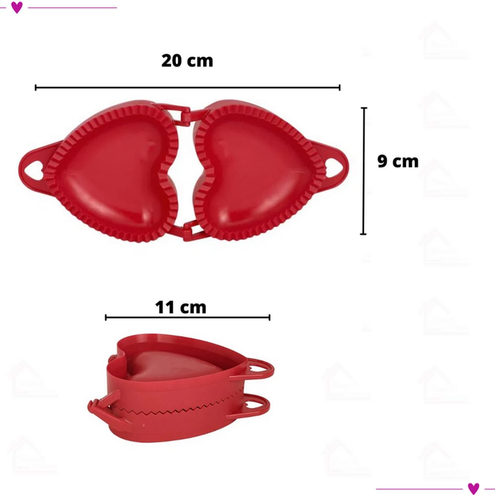Forma Coração Molde Para Pastel Fogazza Risole Corta e Fecha