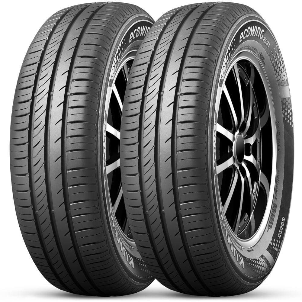 Kit 2 Pneu Aro 15 175/65R15 Kumho Ecowing ES31 84T TL