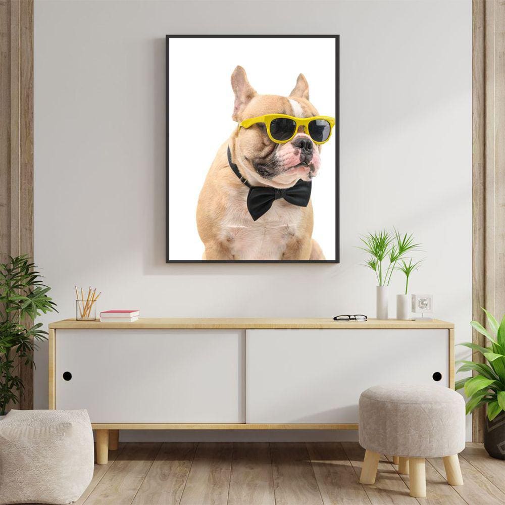 Quadro Canvas Decorativo para Sala Dog 1,00x80