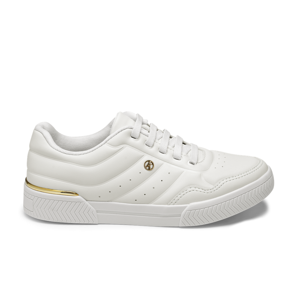 Tênis Casual Kolosh Branco Cano Baixo Slip On Solado Confortável C3013 - Feminino