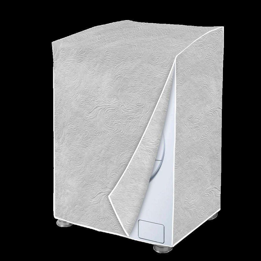 Capa de Máquina de Lava e Seca Frontal Flanelada GG Cinza Perolizada