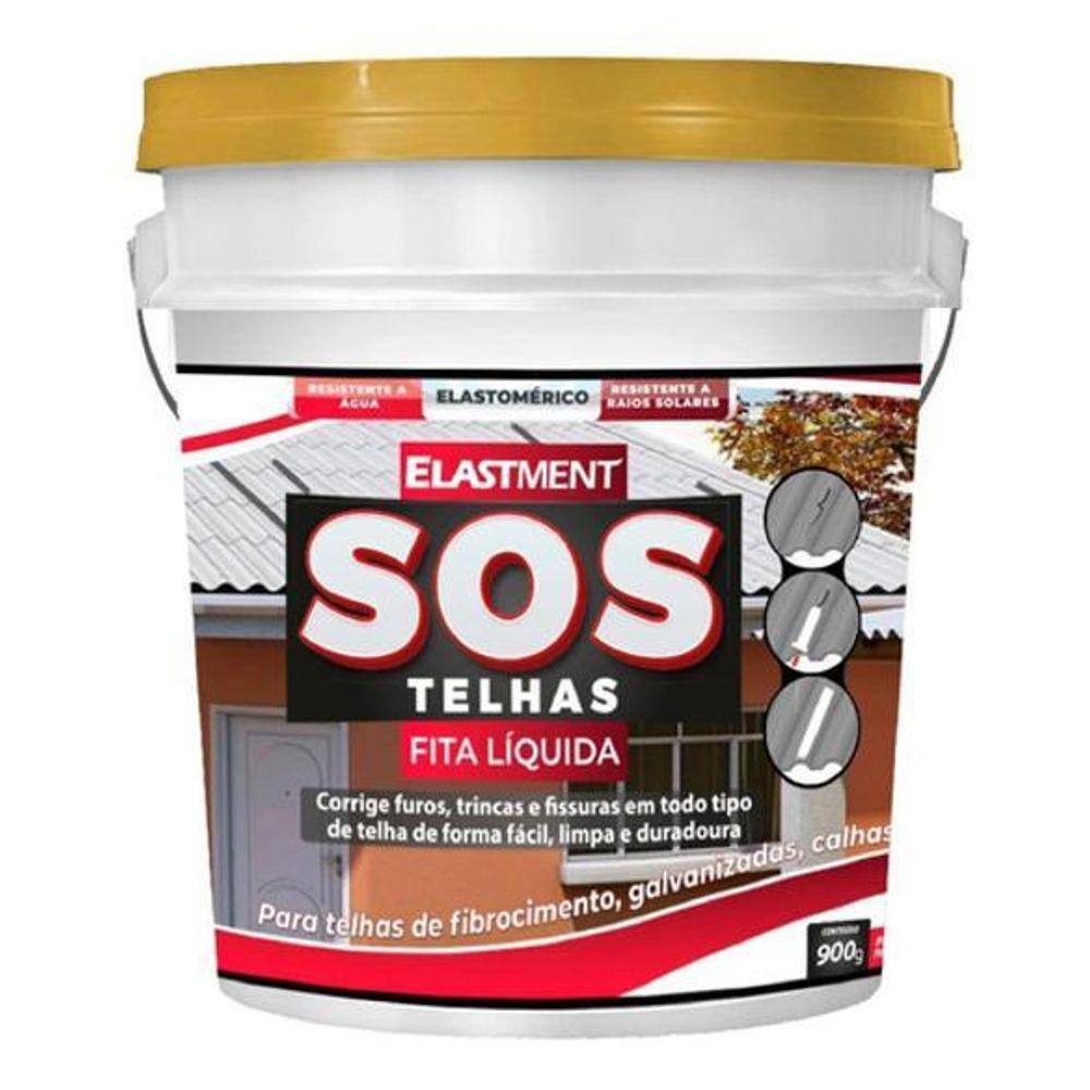 Manta Líquida S.O.S Telhas Furos Trincas Elastment 900G