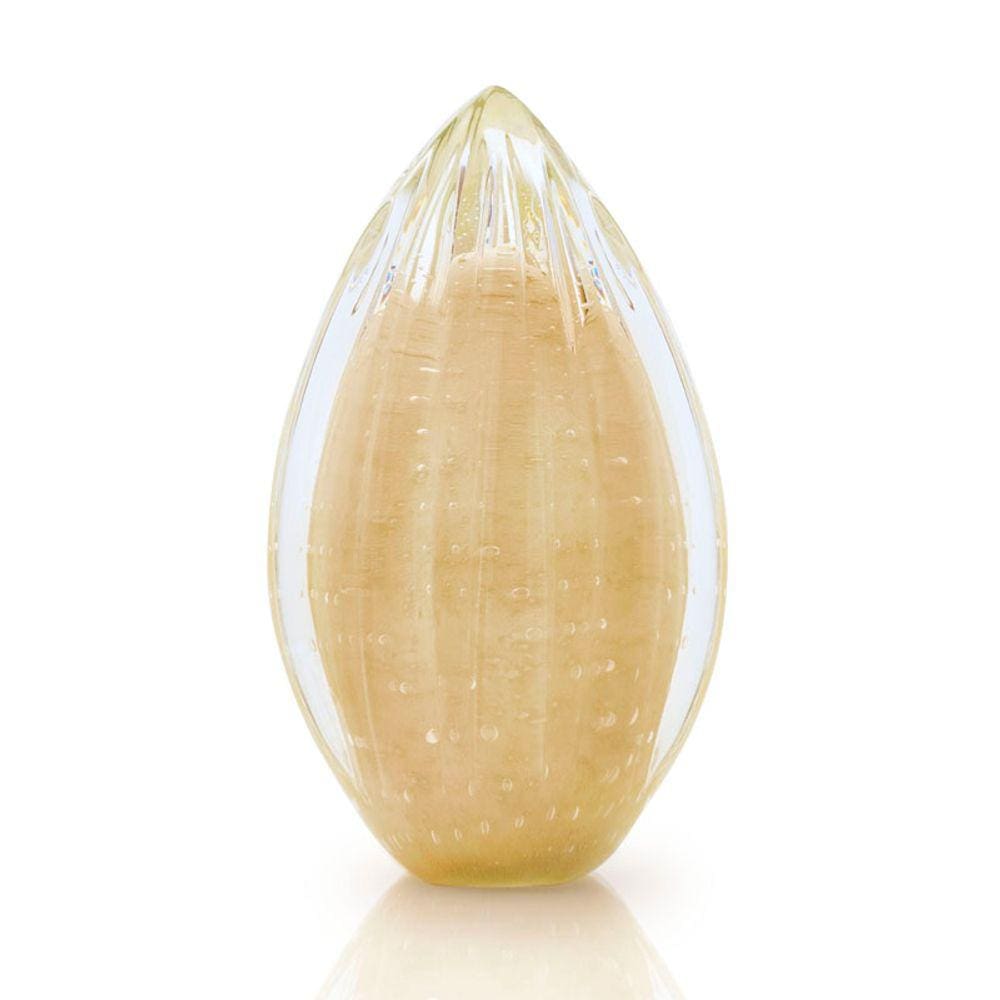 Vaso Pinha Em Cristal Murano Pérola São Marcos