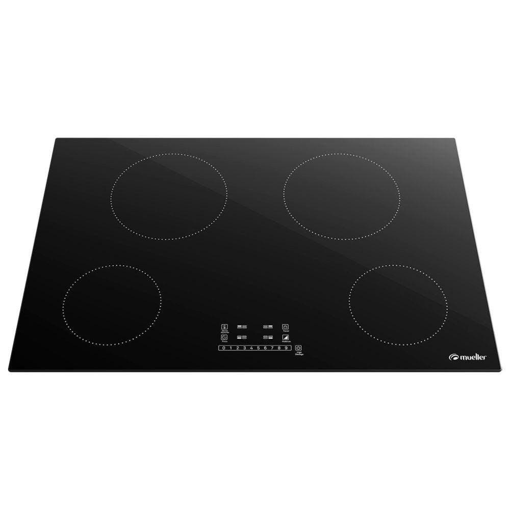 Cooktop 4 Bocas de Indução com Turbo Total 220V Mci024Bg1 Mueller Preto Preto