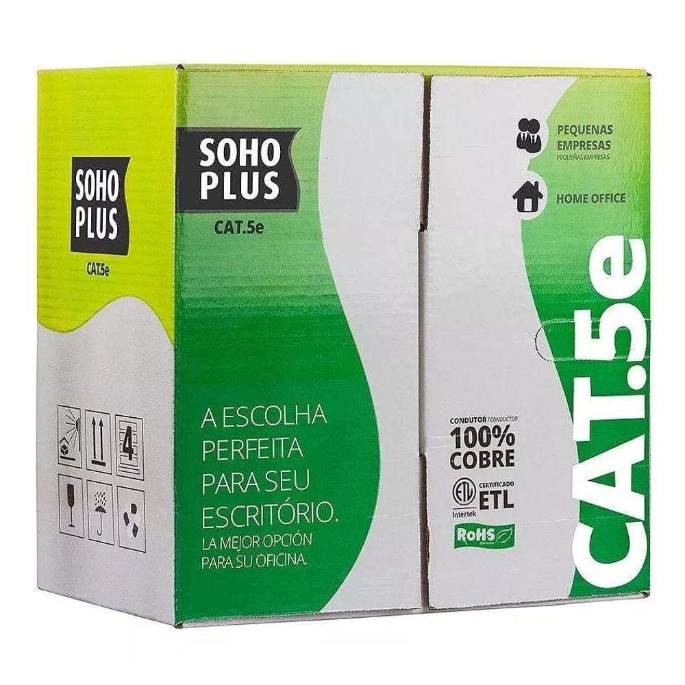 Cabo Lan Furukawa Sohoplus Cat5E 305M 24Awg Cmx Pto 23200100