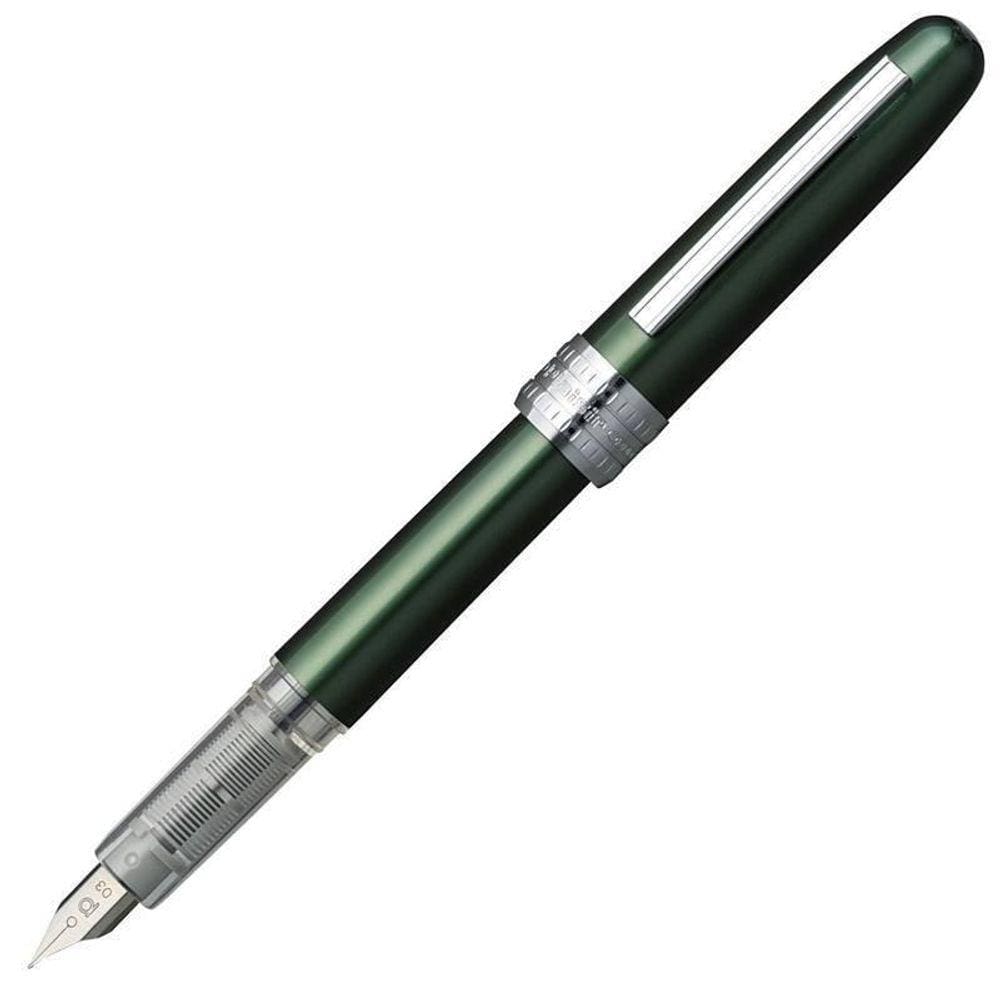 Caneta Tinteiro Platinum Plaisir Verde Escuro F