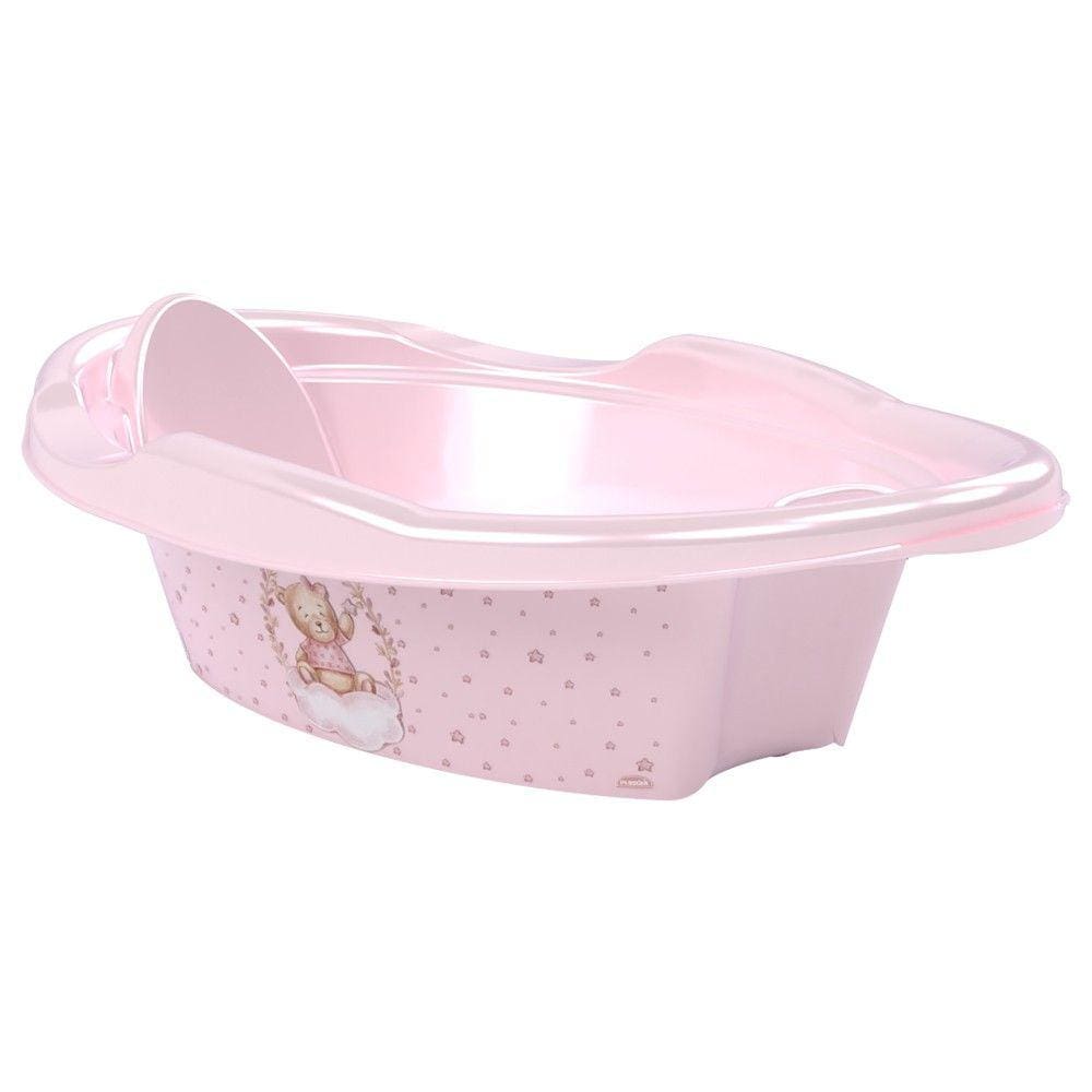 Banheira Urso Plasútil 21 Litros Bpa Free Rosa