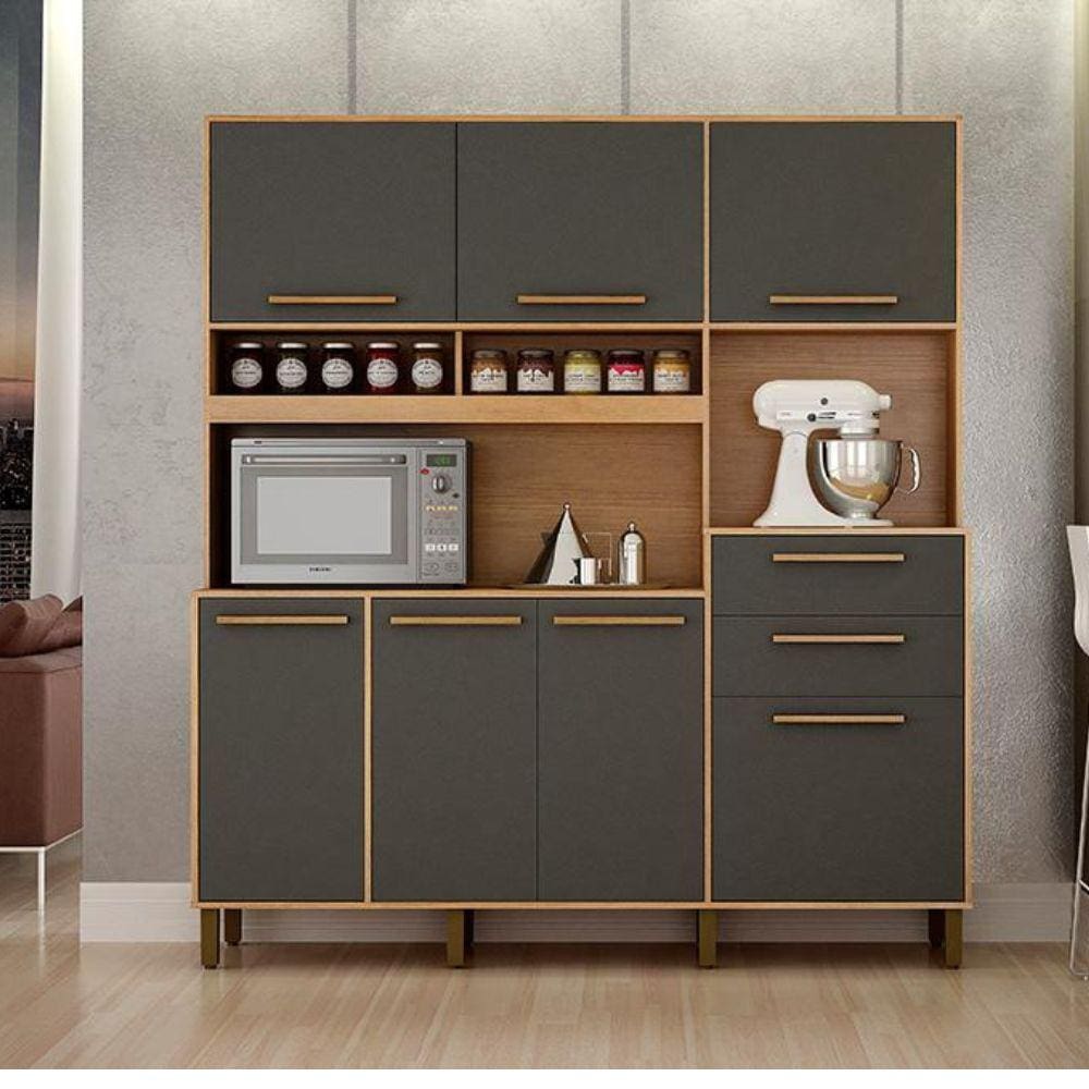 Armário de Cozinha 7 Portas 2 Gavetas Fortaleza Valdemóveis