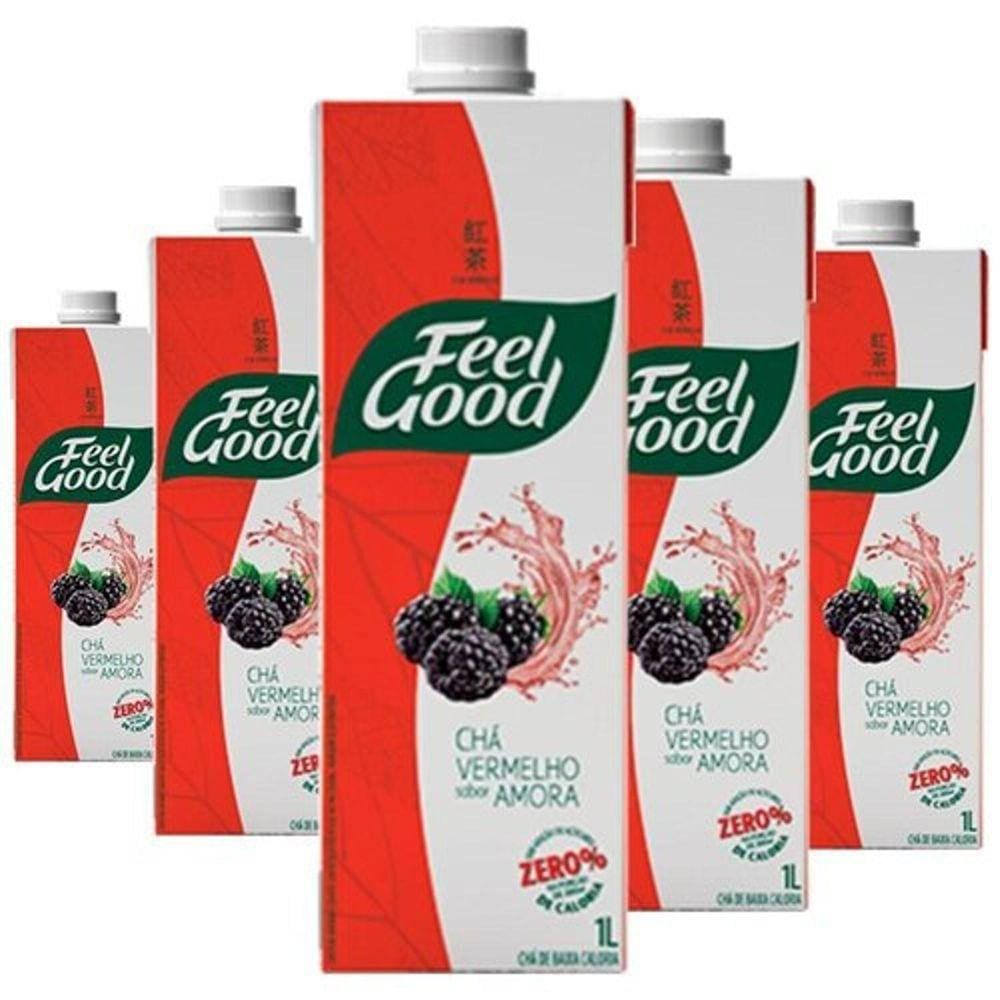 Chá Vermelho Com Amora Feel Good 1L  6 Unidades