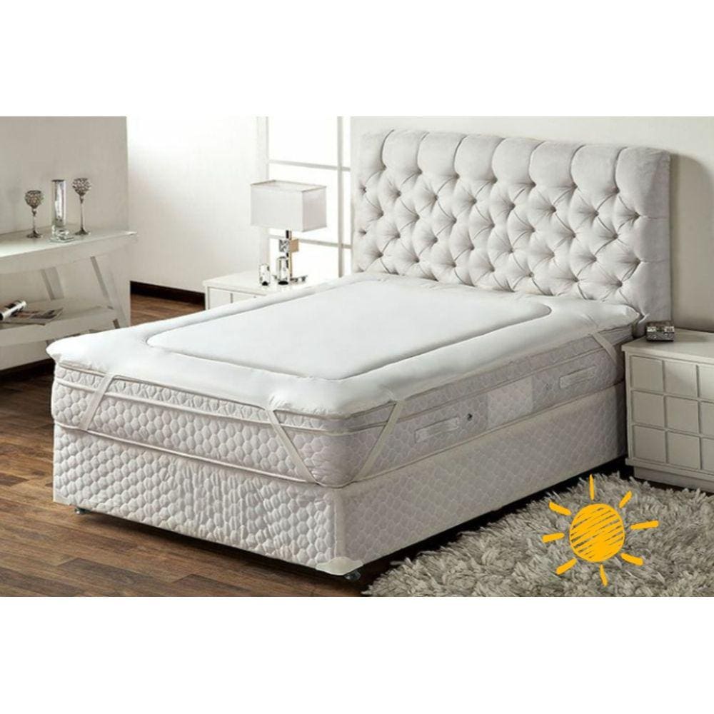2 Protetor De Colchão Pillow Top Para Colchão De Solteiro