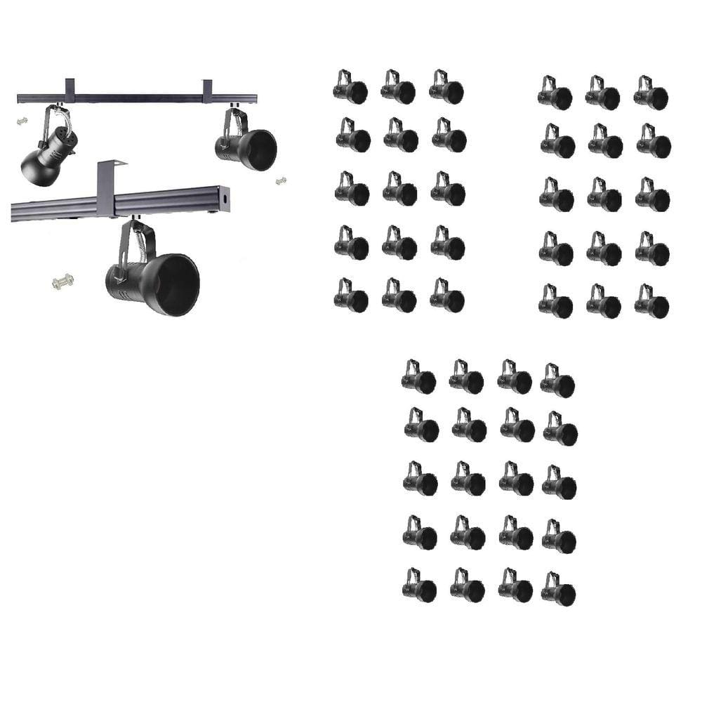 Kit 50 Spot Trilho Perfilado Eletro calha Par20 Bulbo OL7