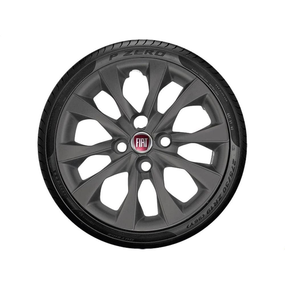 Jogo Calota Fiat Mobi 2021 2022 Argo Palio Aro14 293 Grafite