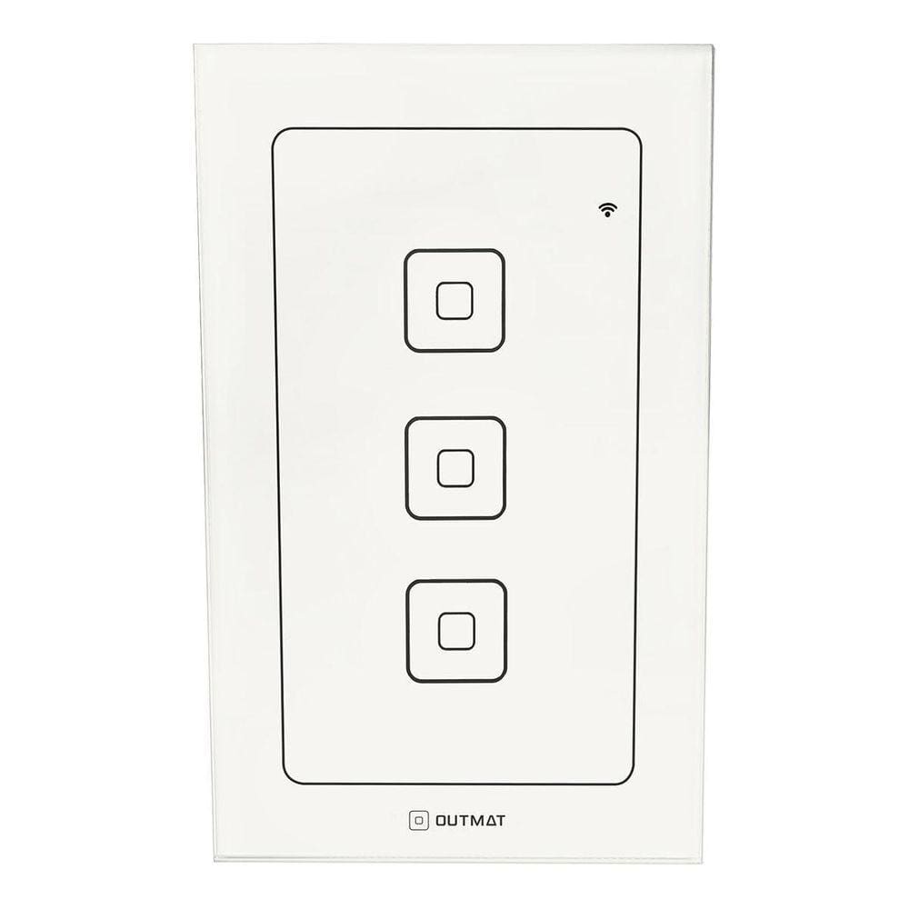 Interruptor Inteligente Touch 3 Teclas Wi-Fi - Alexa