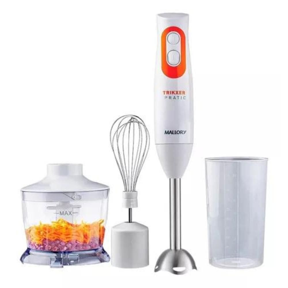 Mixer Mallory Trikxer 3 Em 1, 500w, Branco