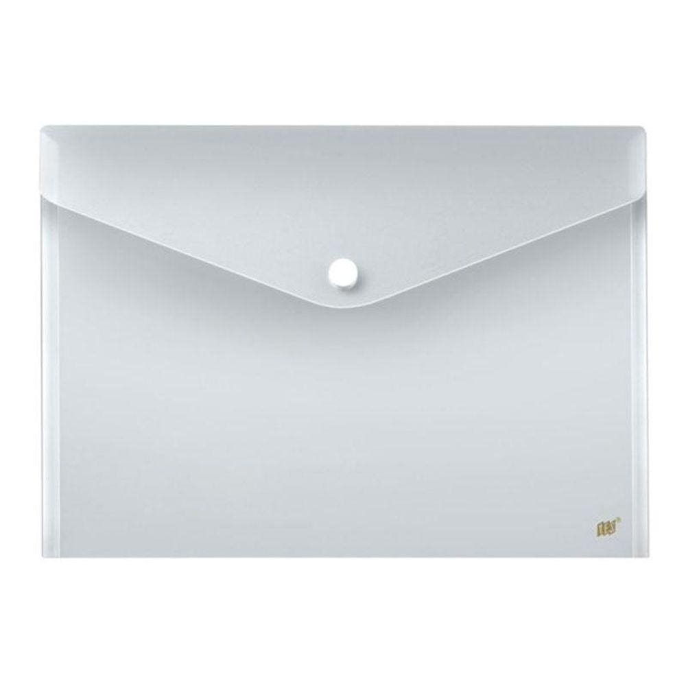 Envelope plástico com botão A3 - Cristal - DB80A3/CR - Yes