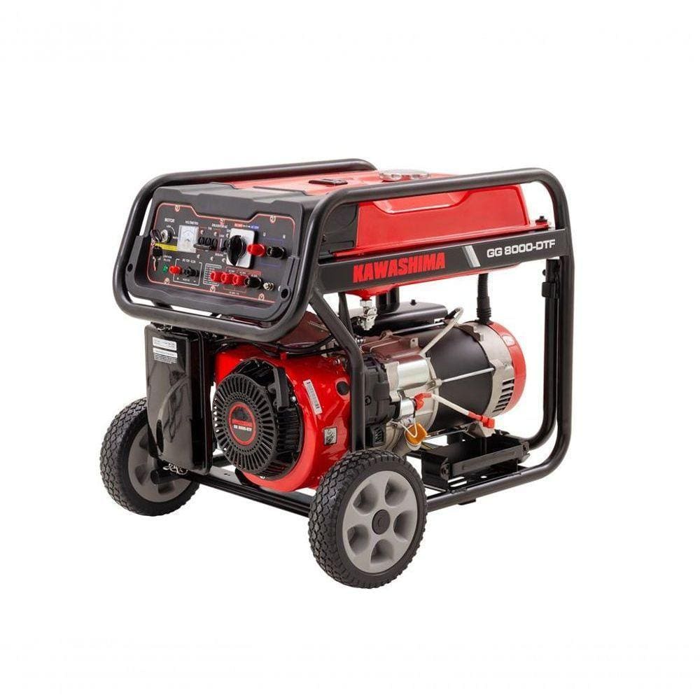 Gerador À Gasolina Kawashima 8,0Kw Trifasico380 Com Mono 220