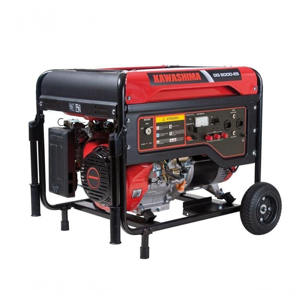 Gerador À Gasolina Kawashima Gg8000-Es 8,0Kw Mono Bivolt