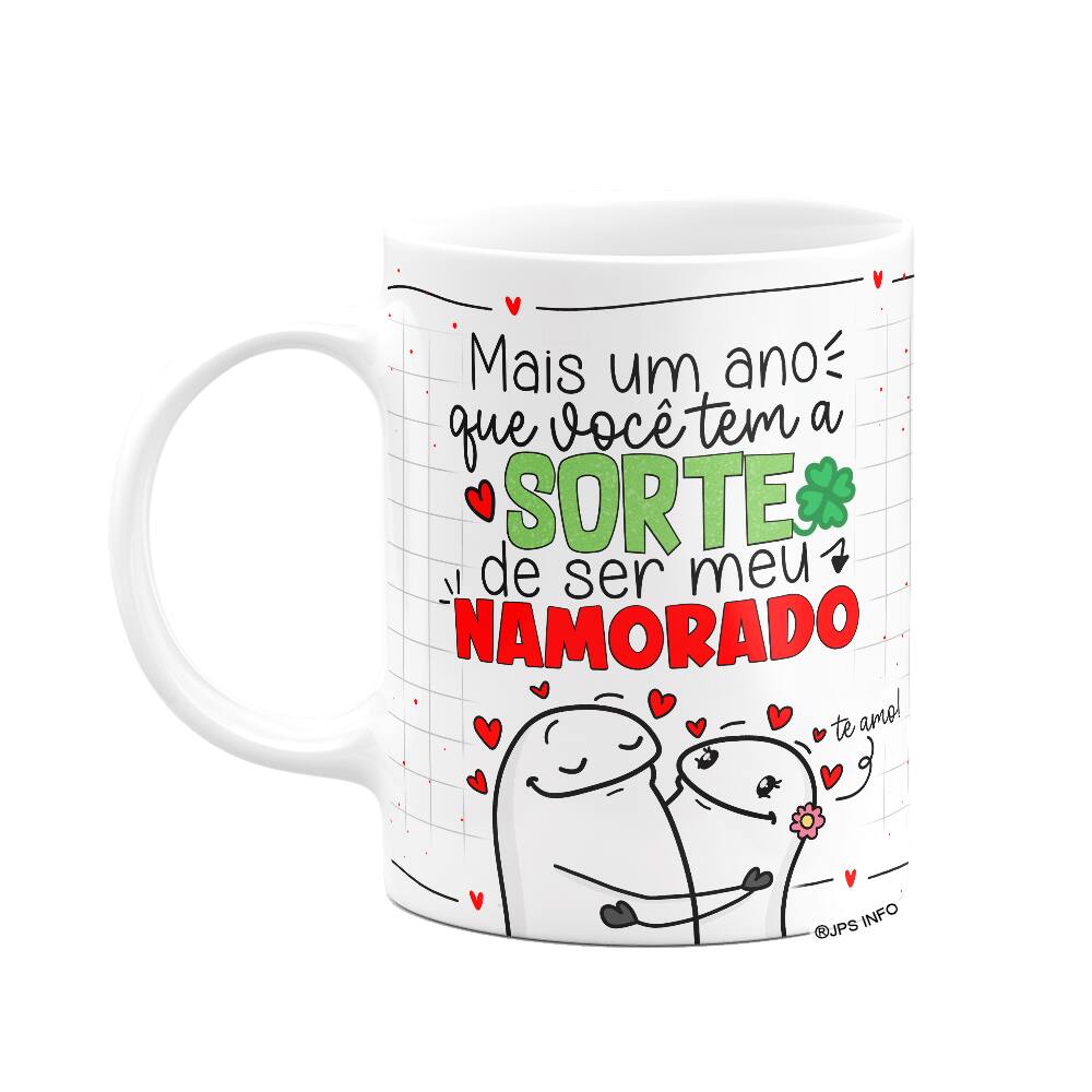 Caneca Flork Namorados - Sorte de ser seu namorado