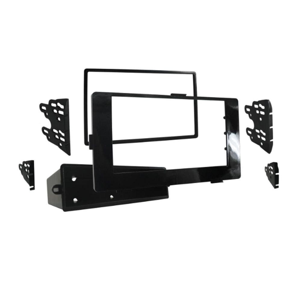 Moldura De Som Mp5 Dvd 1 E 2Din Hilux Corolla Black Piano