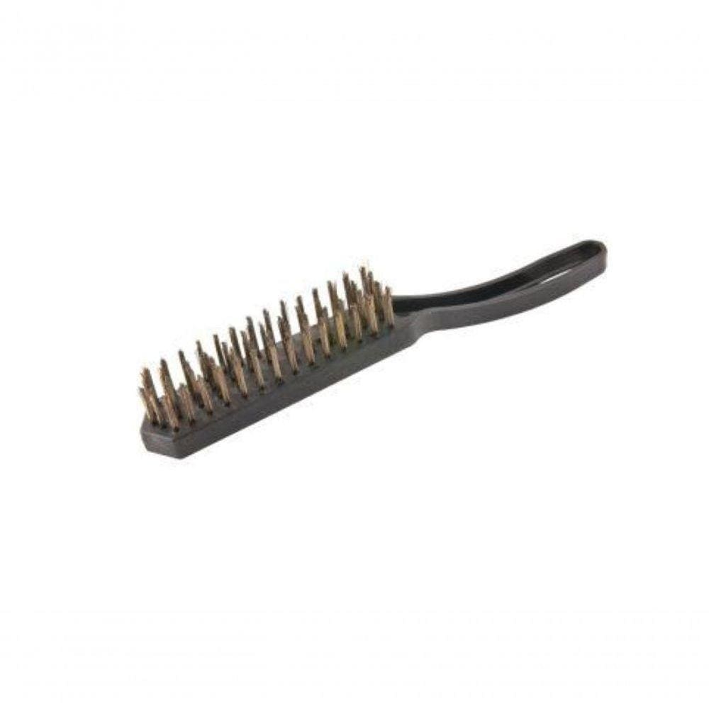 Escova Manual Aço 3 Fileiras Cabo Plástico -Vonder