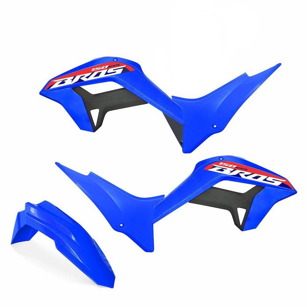 Kit Plástico Carenagem Biker Reestyle C/ Adesivos Nxr Bros 125/150 2009 a 2015
