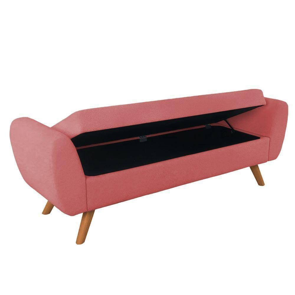 Recamier Bau Italia 1,60m Suede Rose - Inova Decor