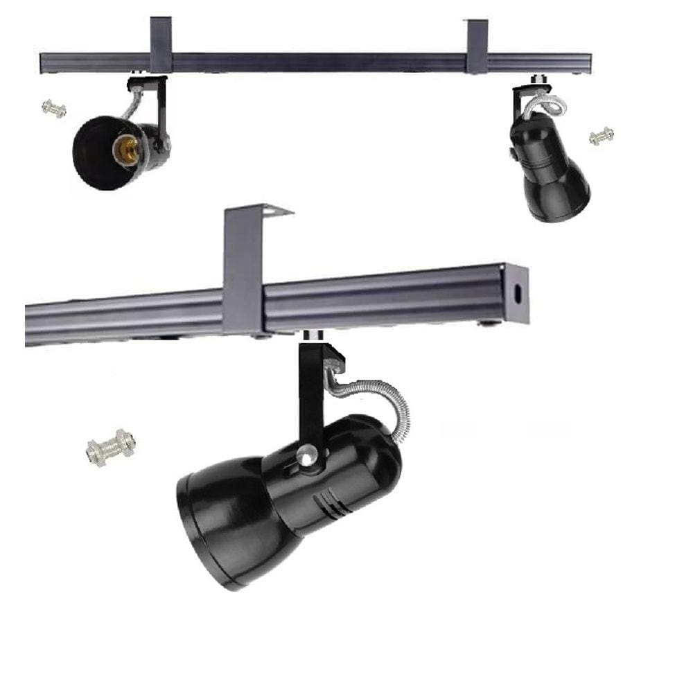 Kit 5x Spots Trilho perfilado eletro calha par20 bulbo led