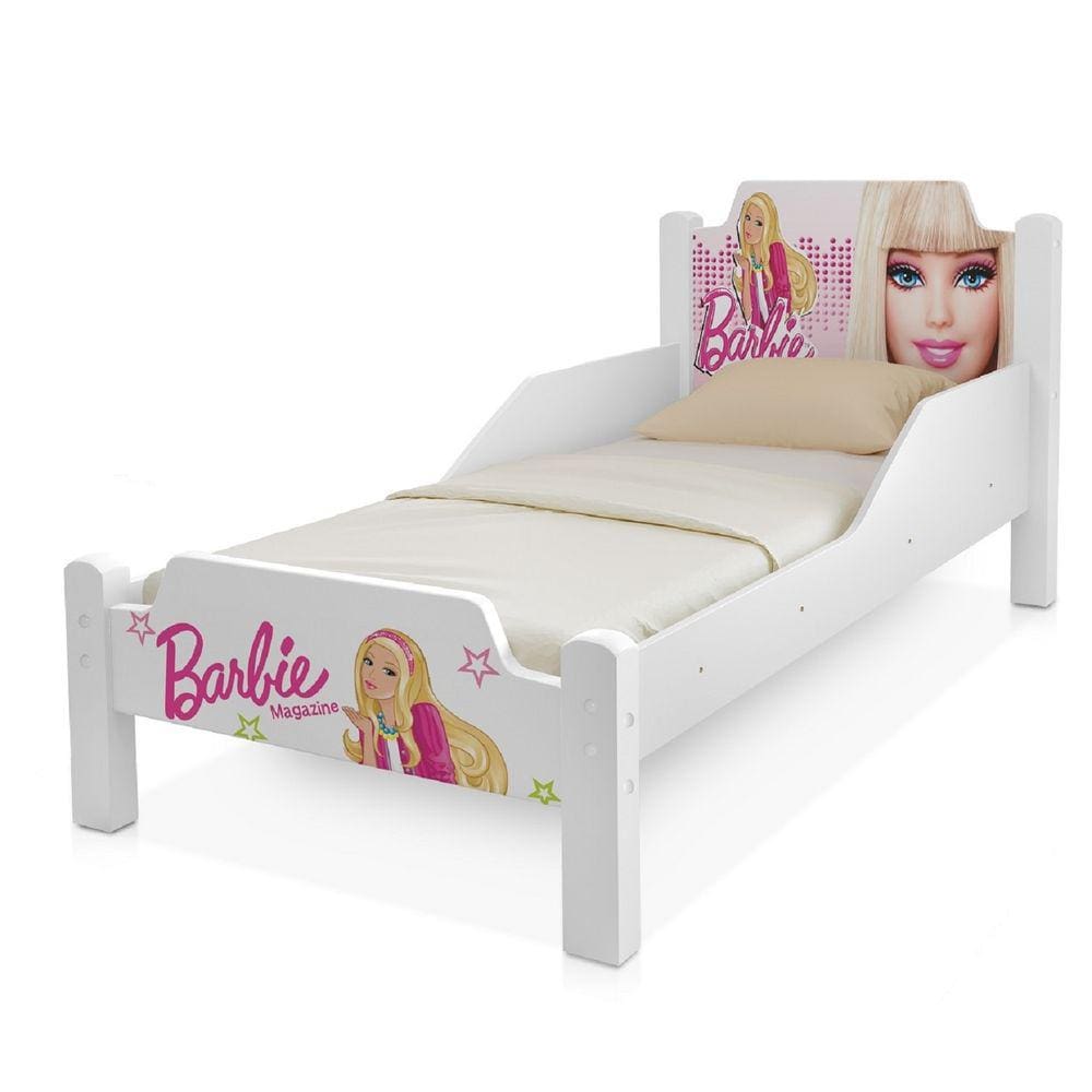 Mini Cama Da Barbie Branca